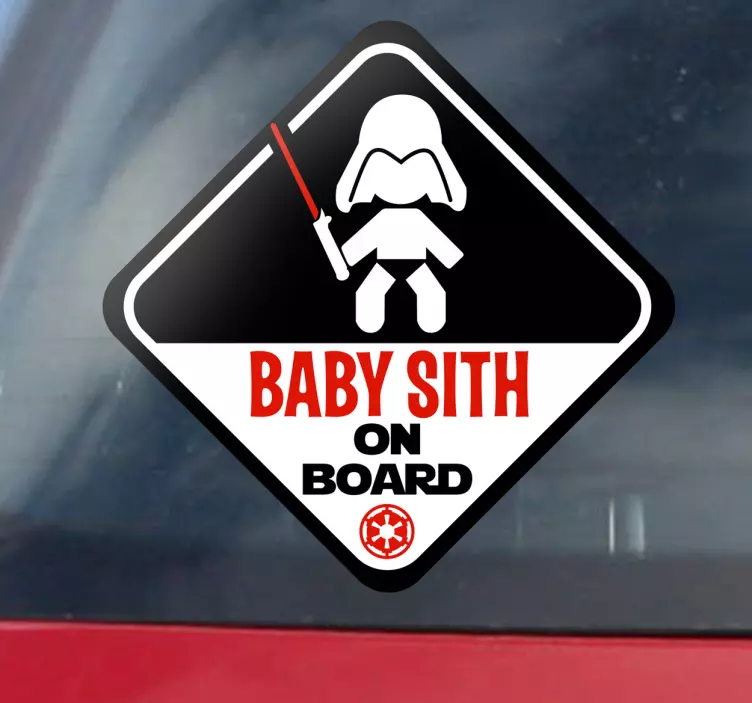 Naljepnica beba sith na brodu - TenStickers