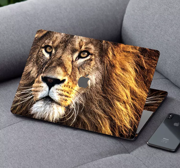 Naljepnice divlje životinje koža lavljeg lica - TenStickers