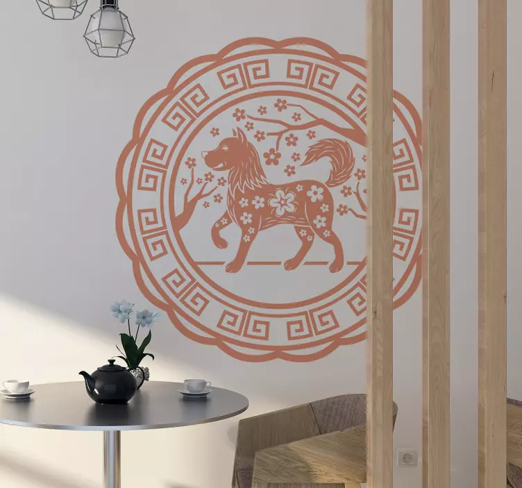 Naljepnica elegantna silueta psa - TenStickers