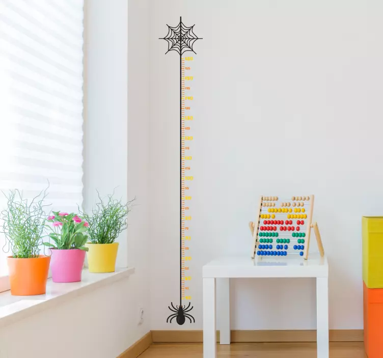 Naljepnica zid visina tablice za halloween pauk djecu - TenStickers