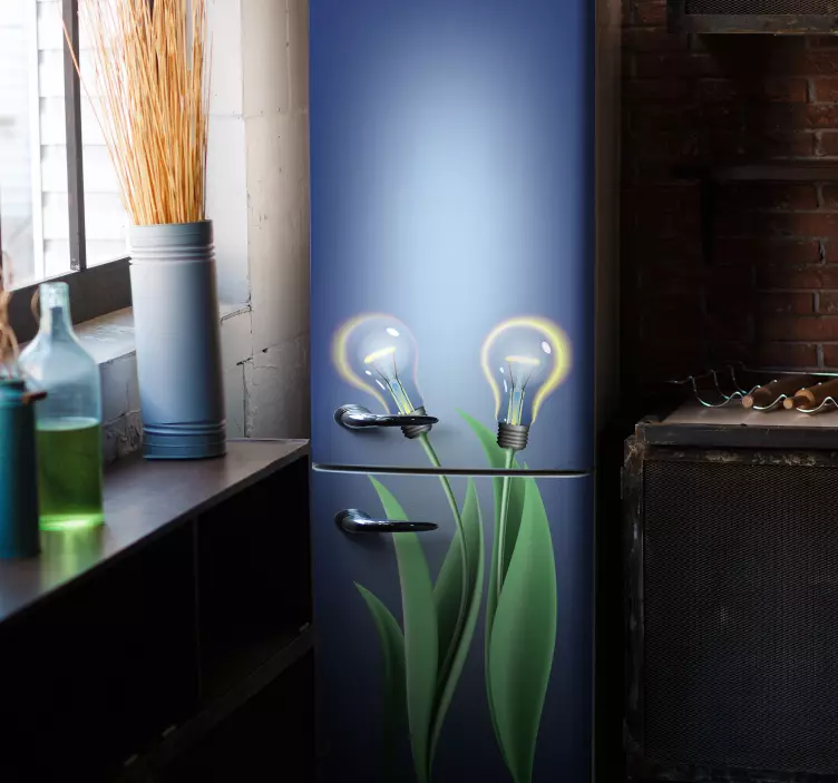 Naljepnice za hladnjak osvijetljene žarulje vinil - TenStickers