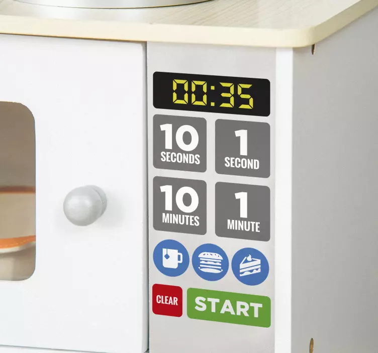 Naljepnice Igračke gumbi boja za igračku mikrovalnu - TenStickers