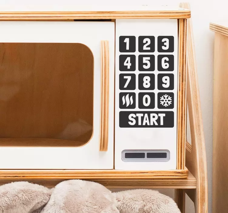 Naljepnice Igračke gumbi za igračku mikrovalnu - TenStickers