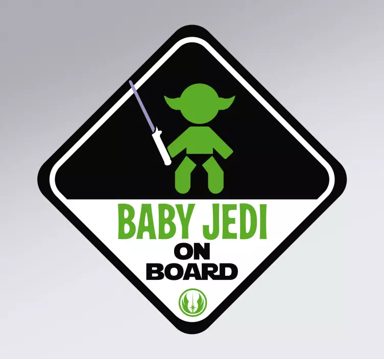 Naljepnica jedi baby na brodu - TenStickers