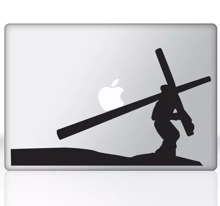 Naljepnica jesus christ cross laptop - TenStickers