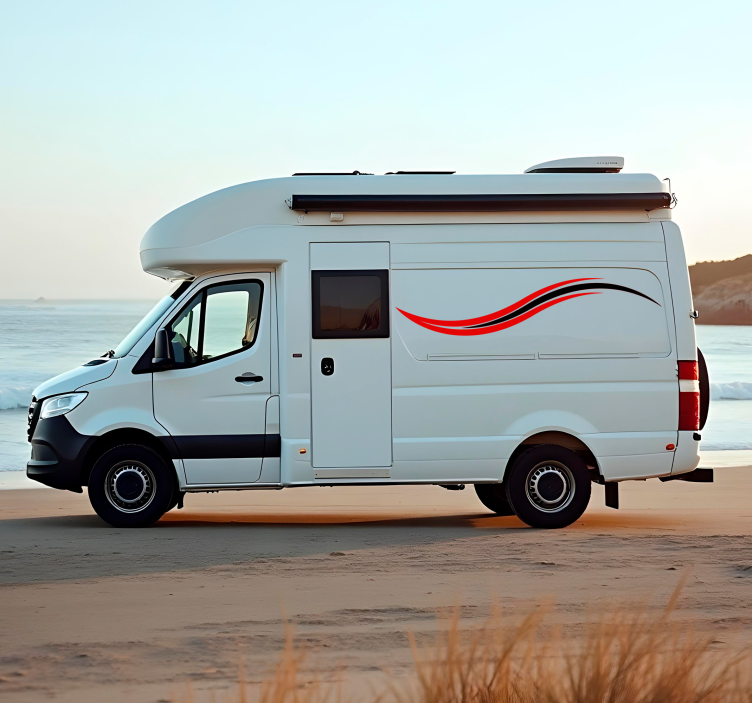 Naljepnica karavana valovite pruge - TenStickers