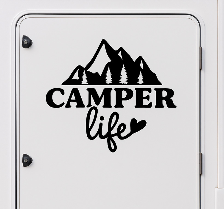 Naljepnica karavana camper life - TenStickers
