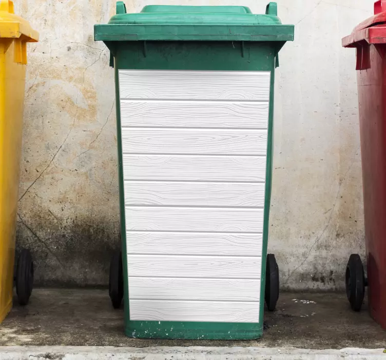 Naljepnica kontejnera s drvenim efektom - TenStickers