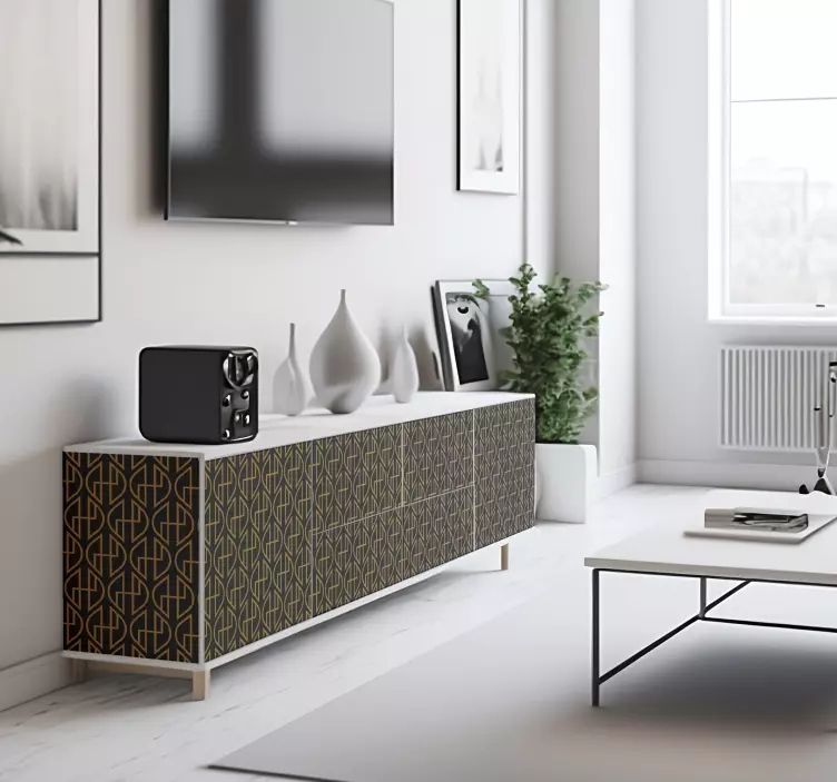 Naljepnice Linije crne i zlatne linije - TenStickers