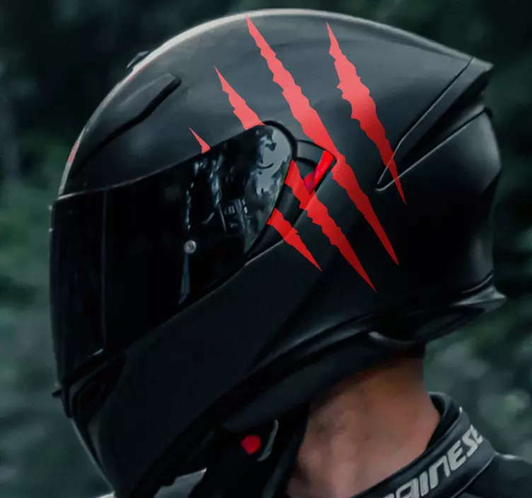 Naljepnice  Motocikli jednobojna kaciga za ogrebotine - TenStickers