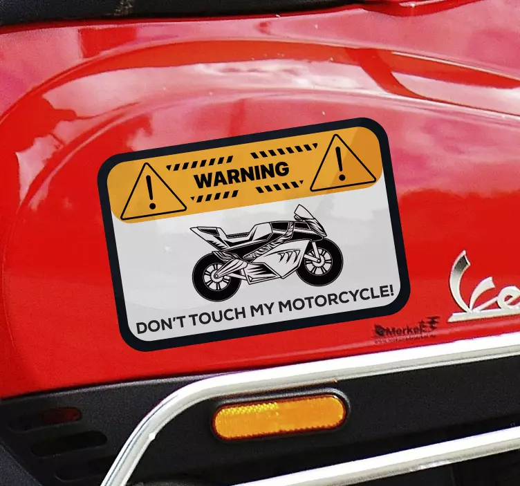 Naljepnice  Motocikli ne diraj mi motor - TenStickers