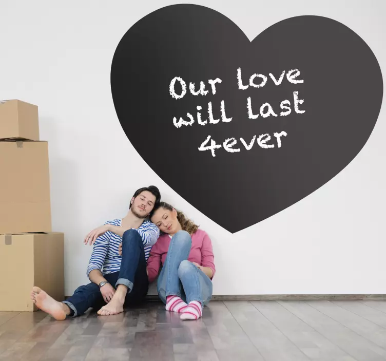 Naljepnica na ploči srca - TenStickers