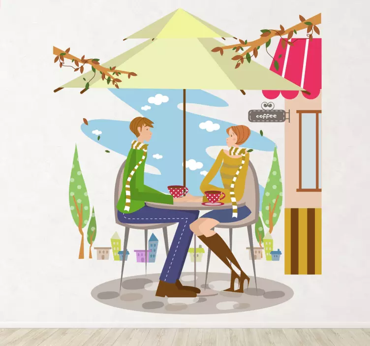 Naljepnica na zidu terase na zidu - TenStickers