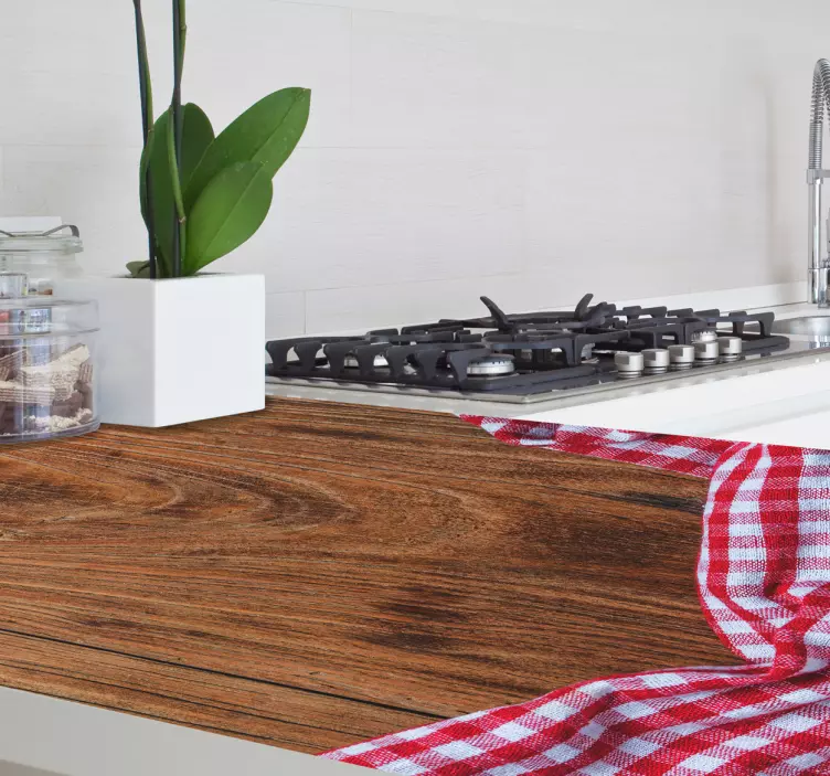 Naljepnica namještaja od drvenog stolnjaka - TenStickers