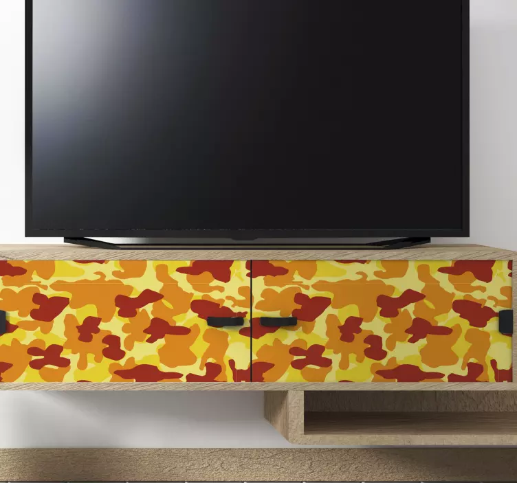 Naljepnica s narančastim maskirnim vinilom - TenStickers