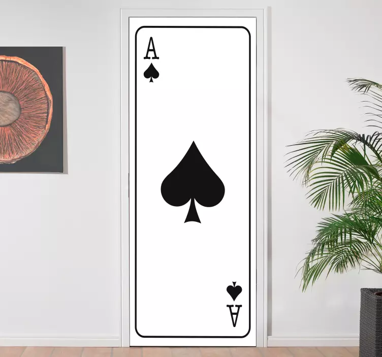 Naljepnica za ukrasna vrata na kartici - TenStickers