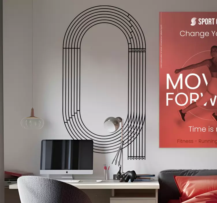 Naljepnice Olimpijski sportovi staza za trčanje - TenStickers