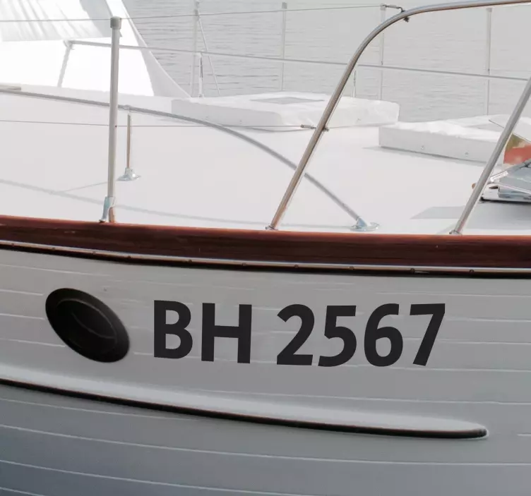 Naljepnice Pomorski "Registracija prilagođenih plovila""Registrac - TenStickers