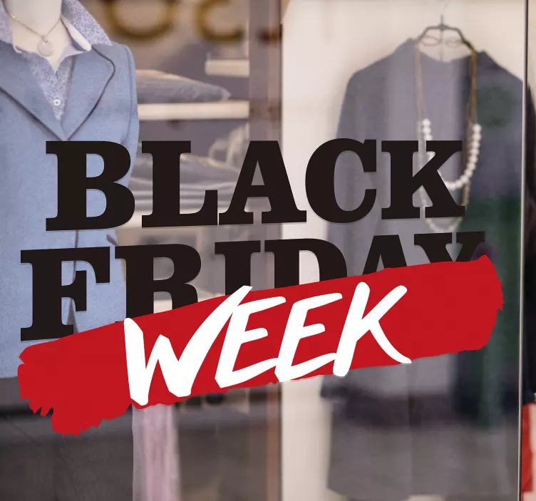 Naljepnice Prednja trgovina tjedni popusti za Black Friday - TenStickers