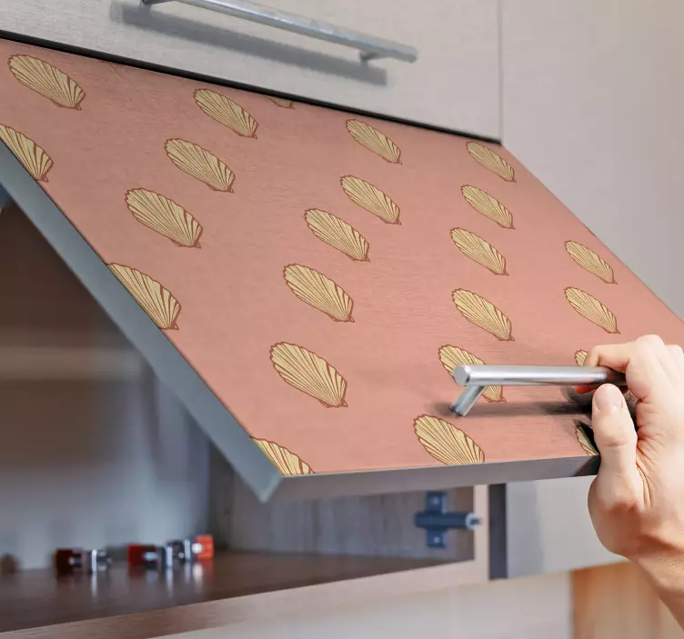 Naljepnica prirode dekor s uzorkom školjki - TenStickers