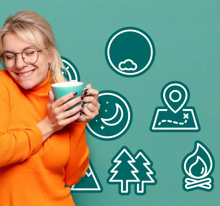 Naljepnica prirode ikone prirode kolekcija - TenStickers