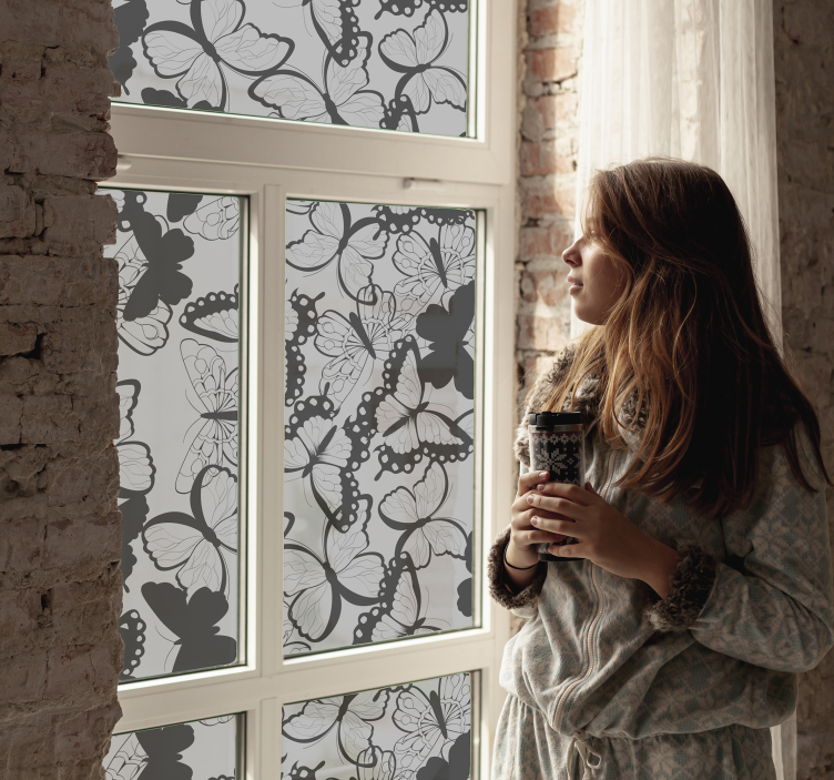Naljepnica folije prozora leptira - TenStickers