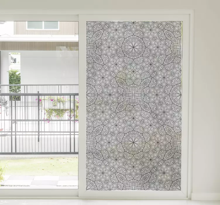 Naljepnica prozora mandale - TenStickers