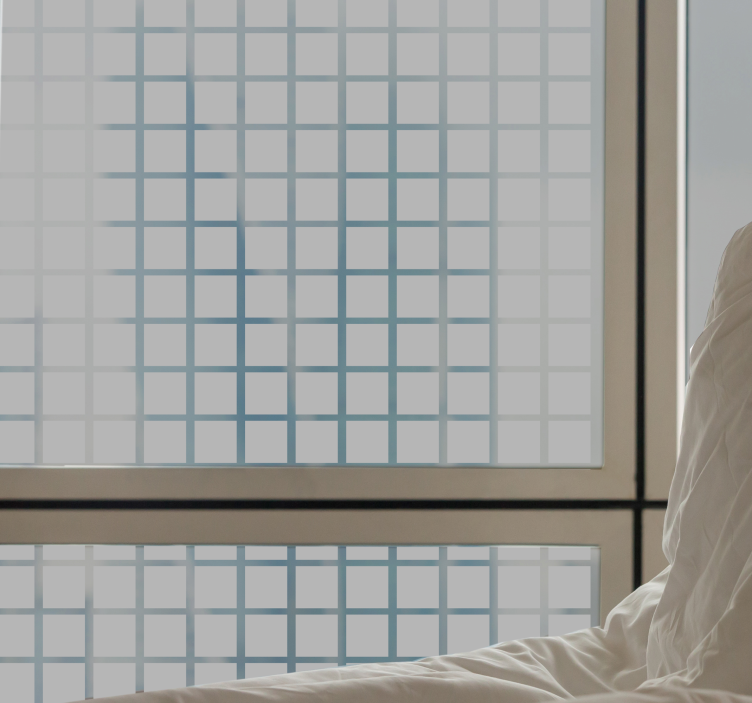 Naljepnica prozora na ljestvici sivih kvadrata - TenStickers