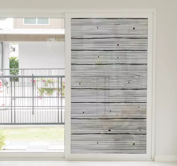 Naljepnica prozora drvenog uzorka - TenStickers