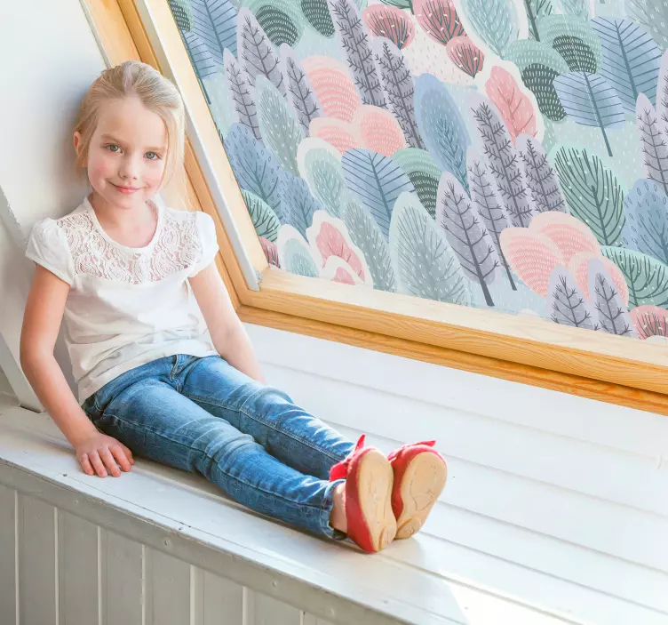 Naljepnica prozora cvjetnog stabla - TenStickers