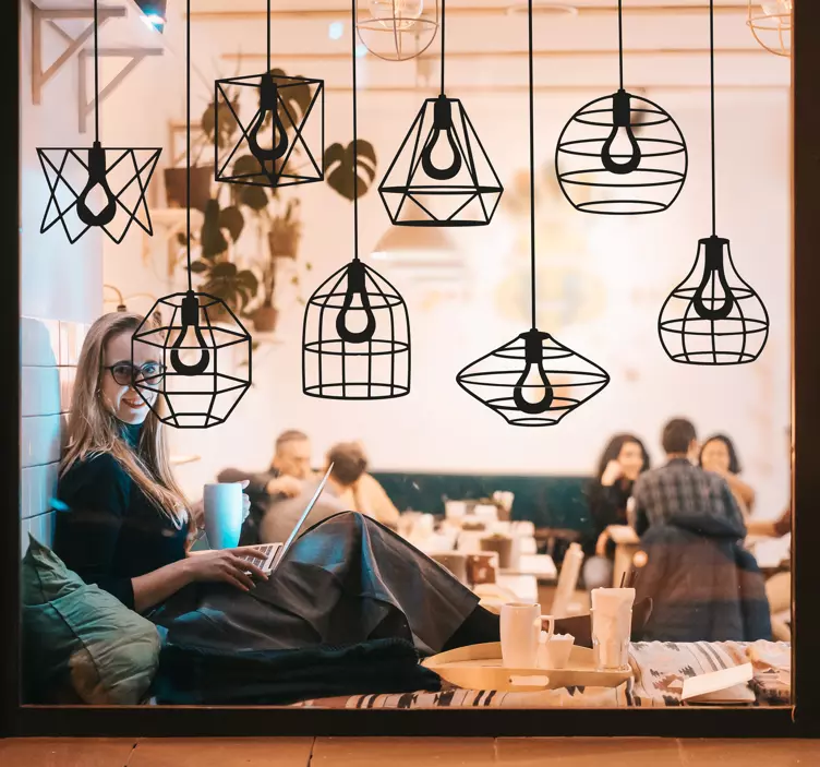 Naljepnica prozora svjetiljki - TenStickers