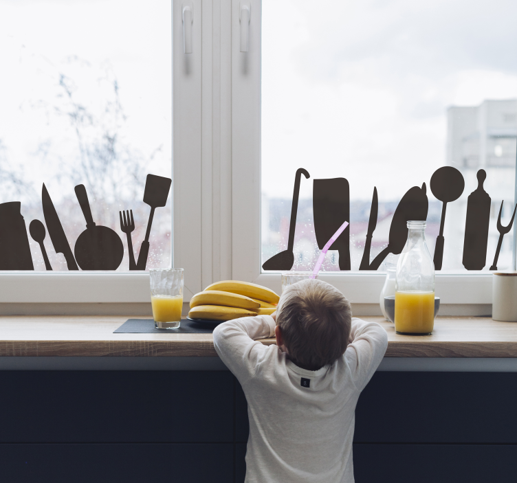 Naljepnica na prozoru za posuđe - TenStickers