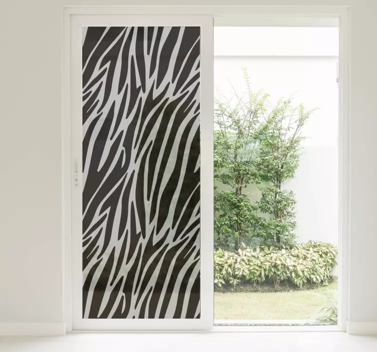 Naljepnica prozora zebra print - TenStickers