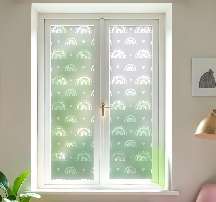 Naljepnice za prozorska stakla boho duge - TenStickers