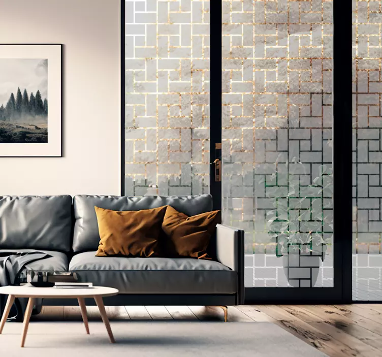 Naljepnice za prozorska stakla translucidni opeke - TenStickers