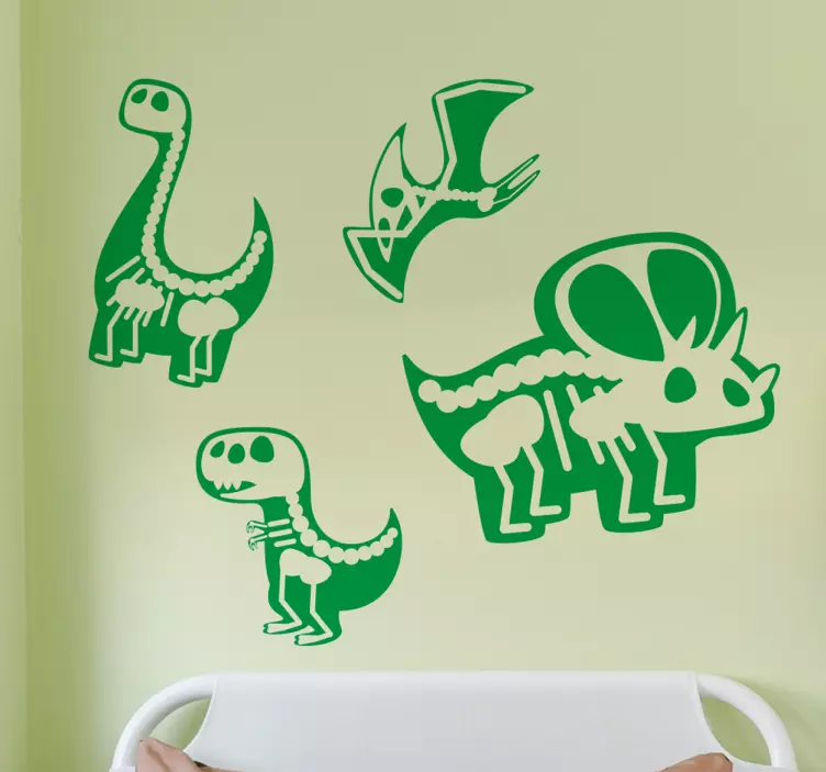 Naljepnica razigrani uzorci dinosaura - TenStickers