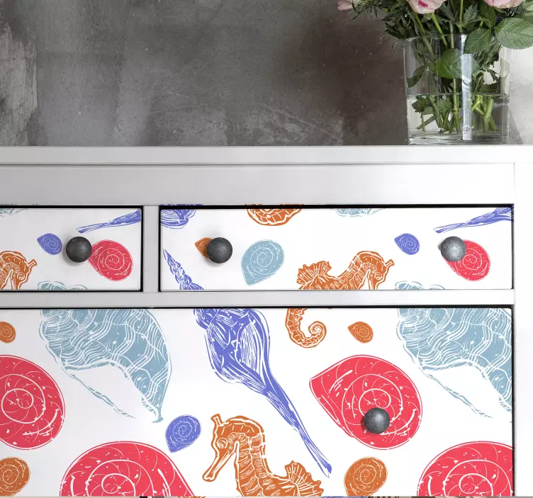 Naljepnica riba Šarene morske životinje - TenStickers