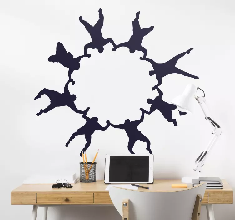 Naljepnica s neba roniocima u krugu - TenStickers