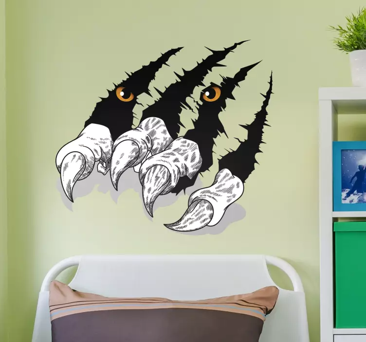 Naljepnica automobila od tigrastih kandži - TenStickers