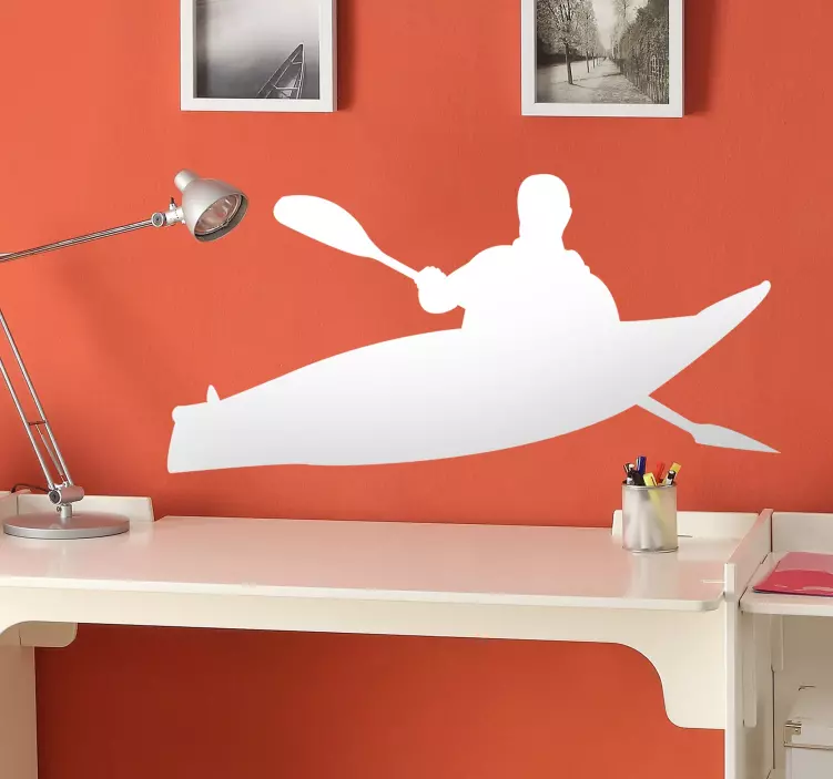 Naljepnica s siluetom u kajaku - TenStickers