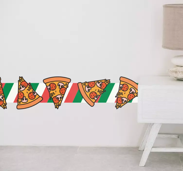 Naljepnica zid s talijanskom pizzom - TenStickers