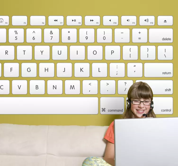 Naljepnica s tipkovnicom računala - TenStickers