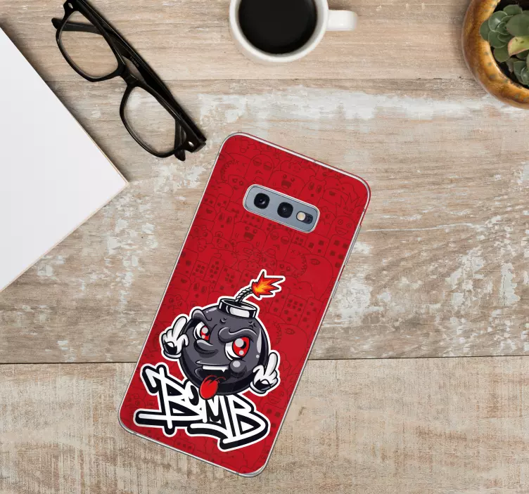 Naljepnica Samsung lik iz crtića bombe - TenStickers