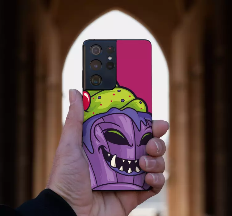 Naljepnica Samsung nasmijani lik kolačića - TenStickers