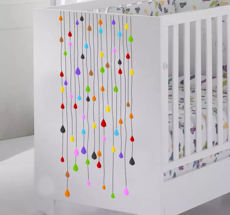 Naljepnica šarenih kapi - TenStickers