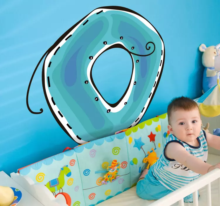 Naljepnica slovo o - TenStickers