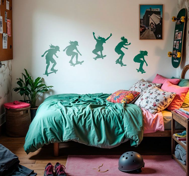 Naljepnica sporta slijed klizaljki - TenStickers