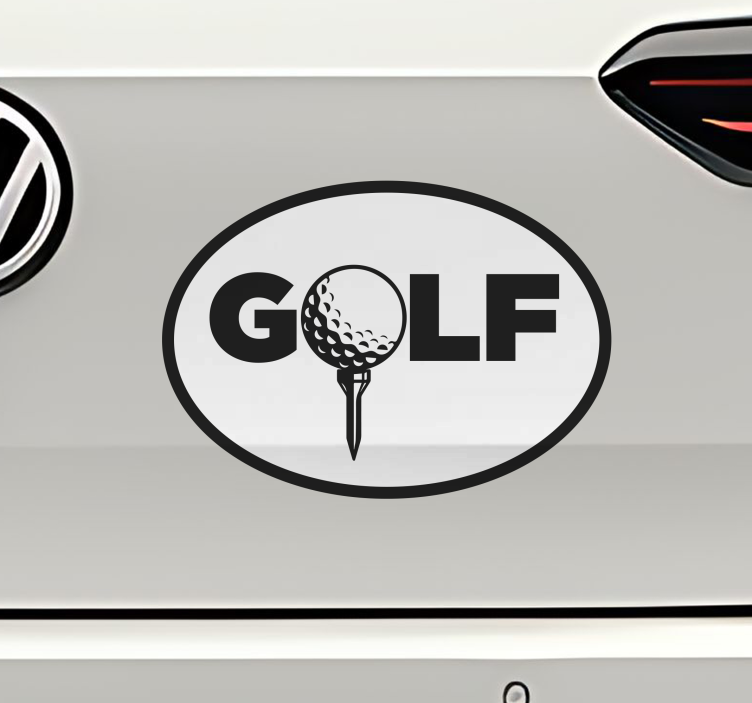 naljepnica sporta tekst o golfu - TenStickers