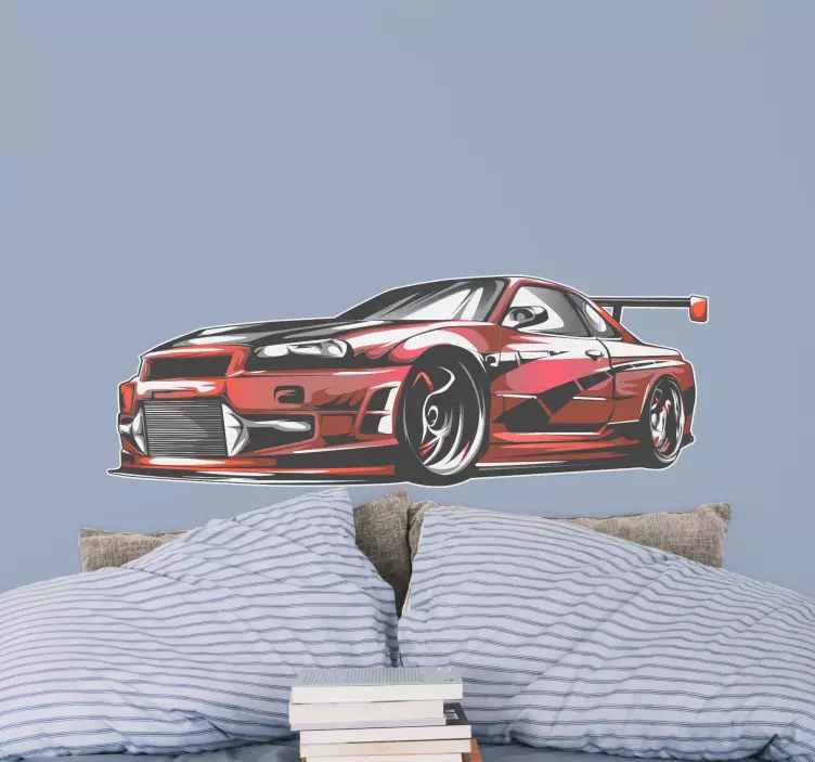 Zidna naljepnica sportscar car - TenStickers