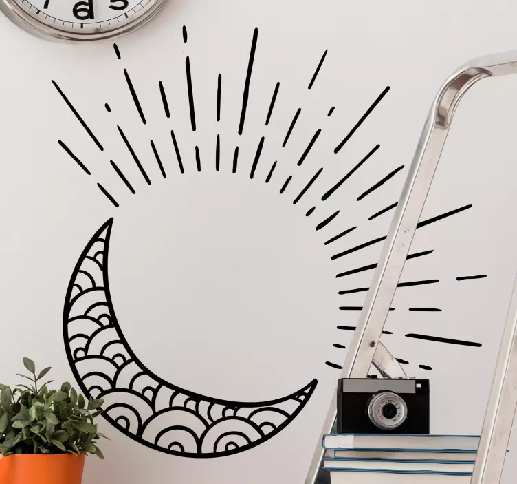 Naljepnica sunce, mjesec i zvijezde - TenStickers